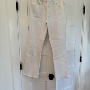 Frame Denim Shiny snake print jeans - mini bootcut style
